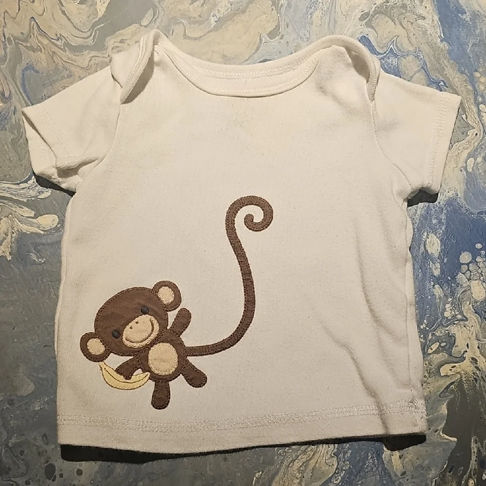 Gymboree Adorable Monkey T-Shirt Size 3-6 Month 15